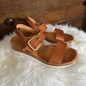 Mila Paoli Wedge Leather Sandals